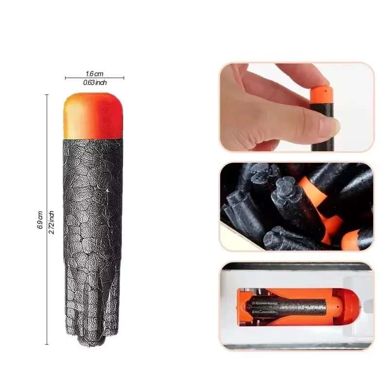 ZIVCONCING رصاصات سوداء لـ NERF Ultra Toy Gun-Dart Refill Pack-The Ultimate in Dart Blasting-متوافقة فقط Ultra Blasters