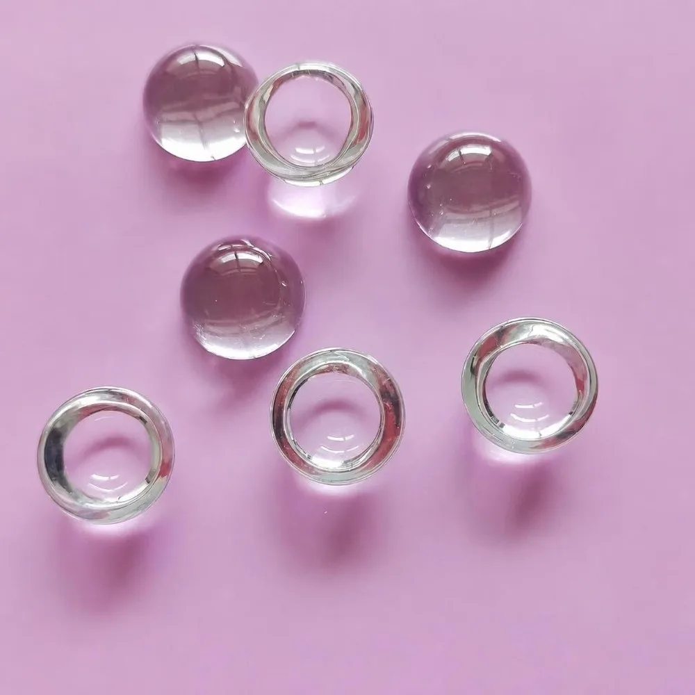 20Pcs New Transparent Nail Keyboard Stickers Round Cartoon Key Caps Heart Cat Typing Protective Cover For Long Nail
