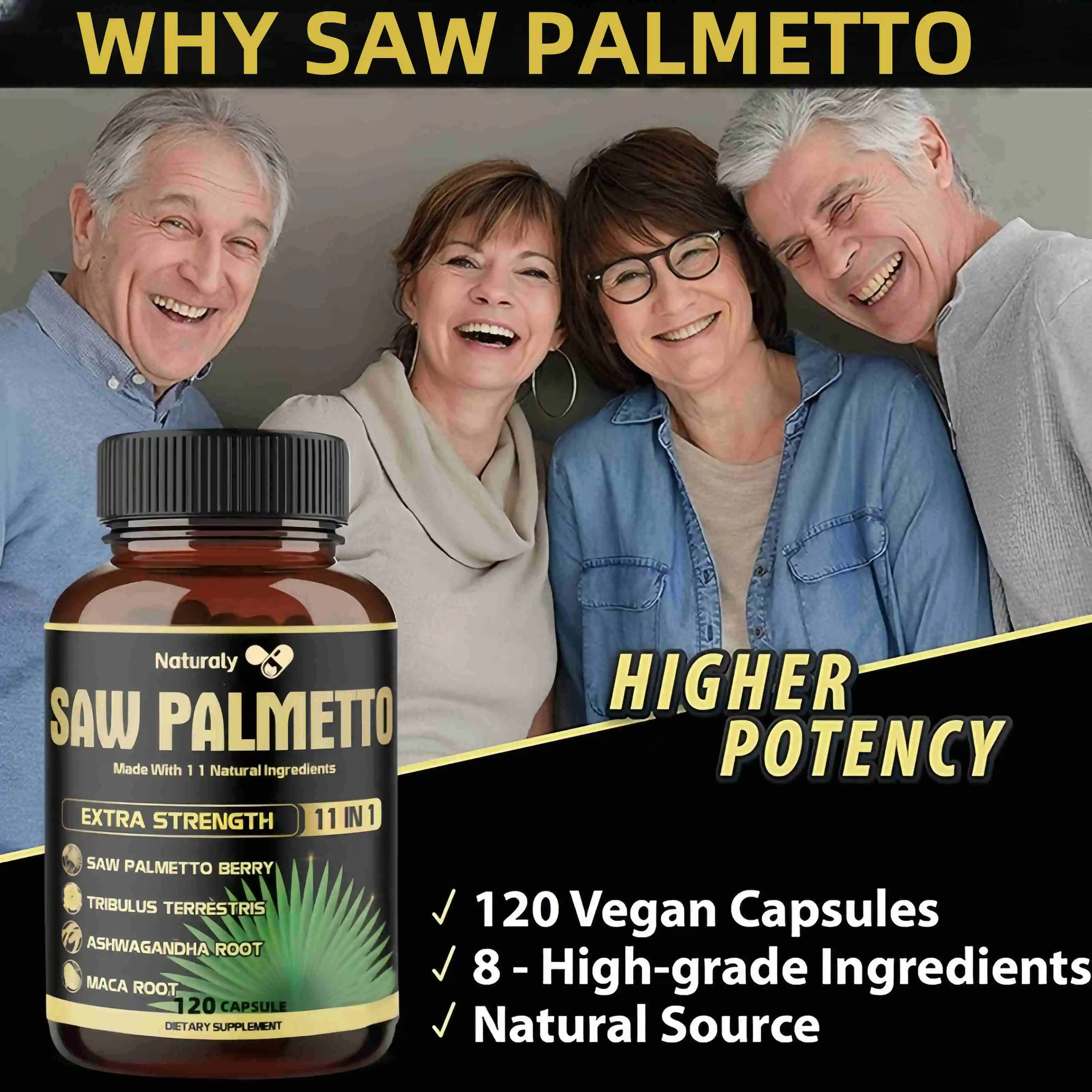 Saw Palm Extract | Prostate Health | Non GMO Gluten Free Formula