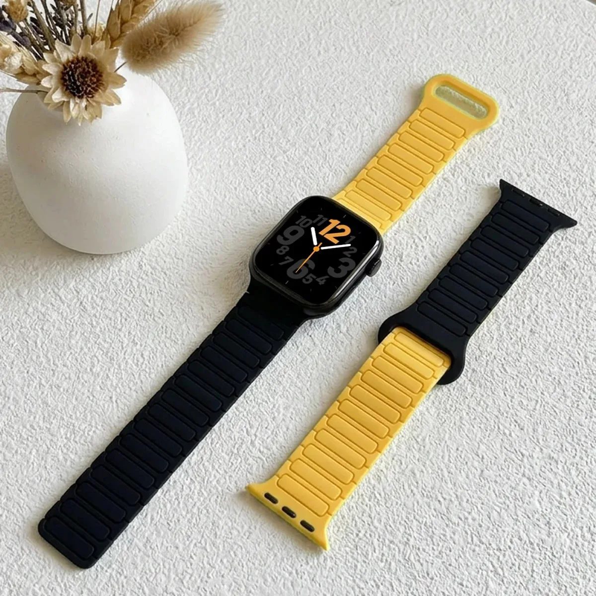 Magnetic Strap for Apple Watch Band 49mm 46mm 45mm 44mm 42mm 40mm Silicone Correa Bracelet iWatch Series 11 10 SE 9876 Ultra 3 2