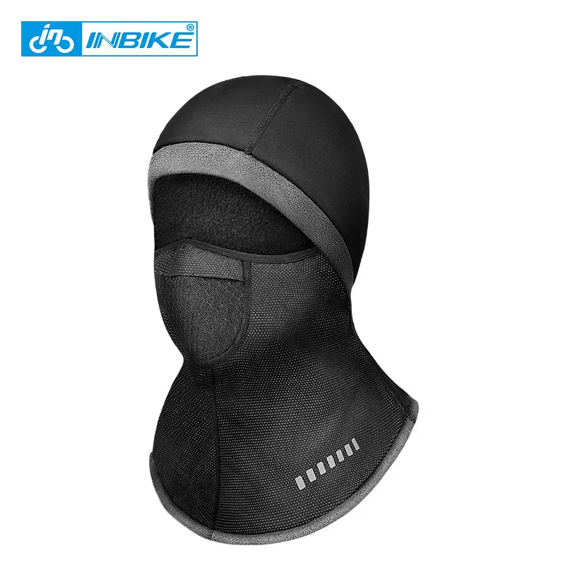 INBIEK Fahrradschal, Thermo-Fleece-Gesichtsmaske, Winter, Motorrad, Ski, Klettern, Nackenschutz, wärmer, Kopfbedeckung für Fahrrad