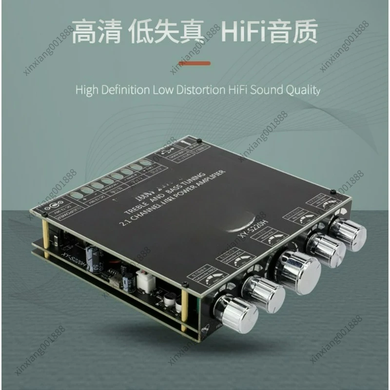 For 2.1 Channel TDA7498 Bluetooth Amplifier Board Module Treble Bass Subwoofer 160W2+220W Better Than TPA3116
