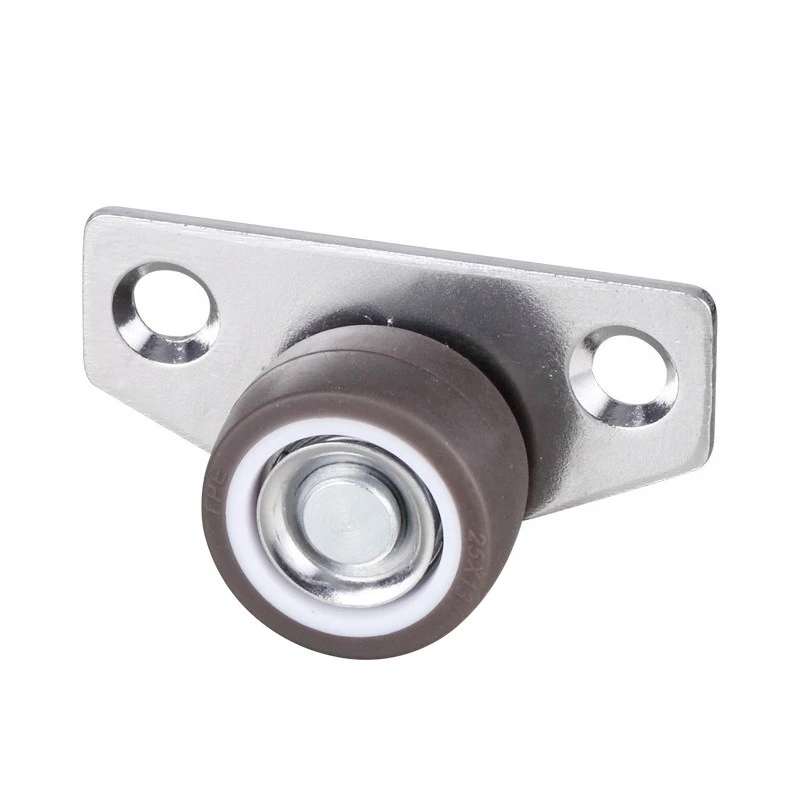 12PCS/Set Furniture Caster Wheels 1.25 Inch Small Side Mount Caster Mini Low Profile Casters Non Swivel Rigid Silent for Drawers