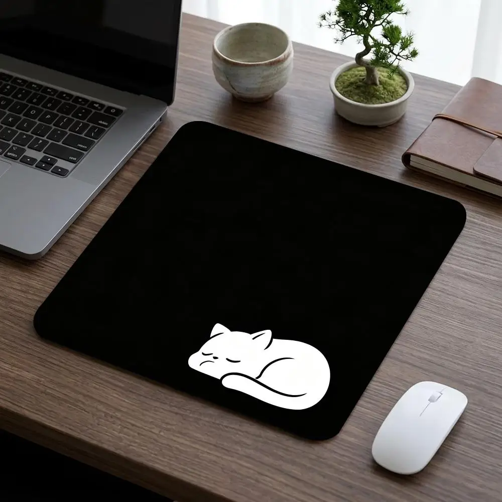 Sleeping Panda Gaming Mouse Pad Non-Slip Rubber Base Animal Desk Mat Square Mousepad For PC Laptop E-Sports Gaming Desktop
