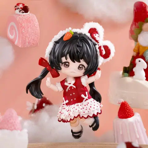 COME4FREE Milk Cake Dream Puff Series 12 Minute Mobile Doll Dress Up BJD Doll Blind Box Ornament