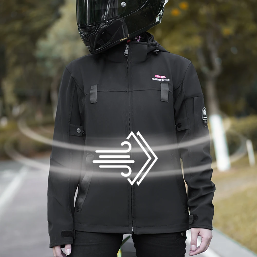 FEHER ฤดูหนาวเสื้อแจ็คเก็ตรถจักรยานยนต์กันน้ำกันน้ำผู้ชายขี่มอเตอร์ไซด์โมโตแจ็คเก็ต CE อุปกรณ์ป้องกันเกราะเสื้อผ้า S-7XL