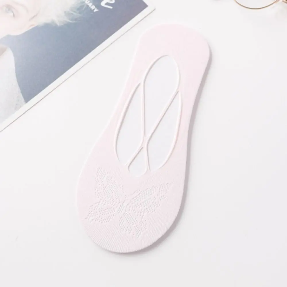 

1 pair New Breathable Hollow Out Mesh Socks Fashion Invisible Lace Short Socks Solid Color Women Sling Socks Slippers Boat Socks
