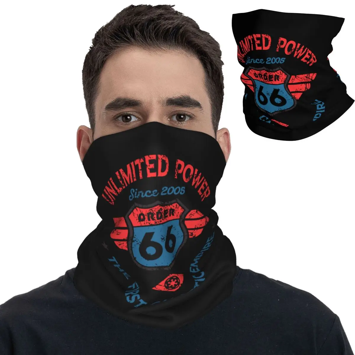 Masque bandana imprimé cagoule unisexe, écharpe chaude, cou, cyclisme, équitation, adultes, toutes saisons, commande 66 Route America