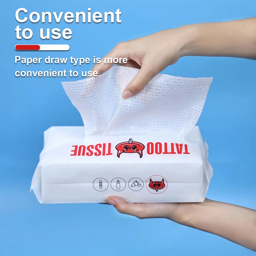 

Белая одноразовая марлевая бумага для удаления татуировок, инструменты для очистки татуировок и перманентного макияжа, аксессуары для боди-арта