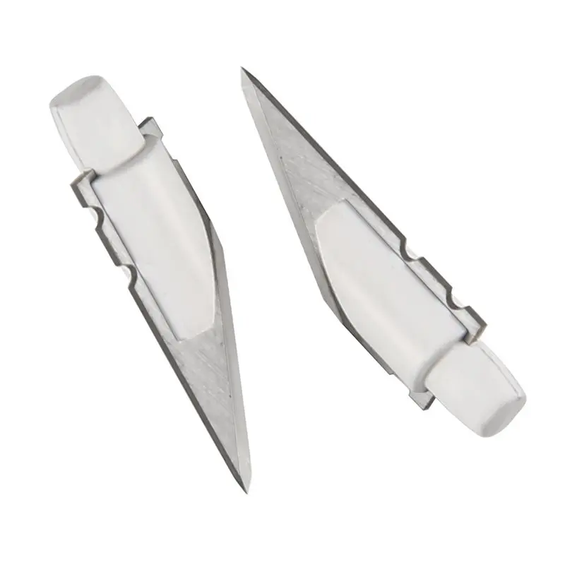 

Safe Material Replacement Knife Blade 2Pcs, Hard & Durable Cutting Blade, Cuts Thick & Denser Materials For Maker Machine