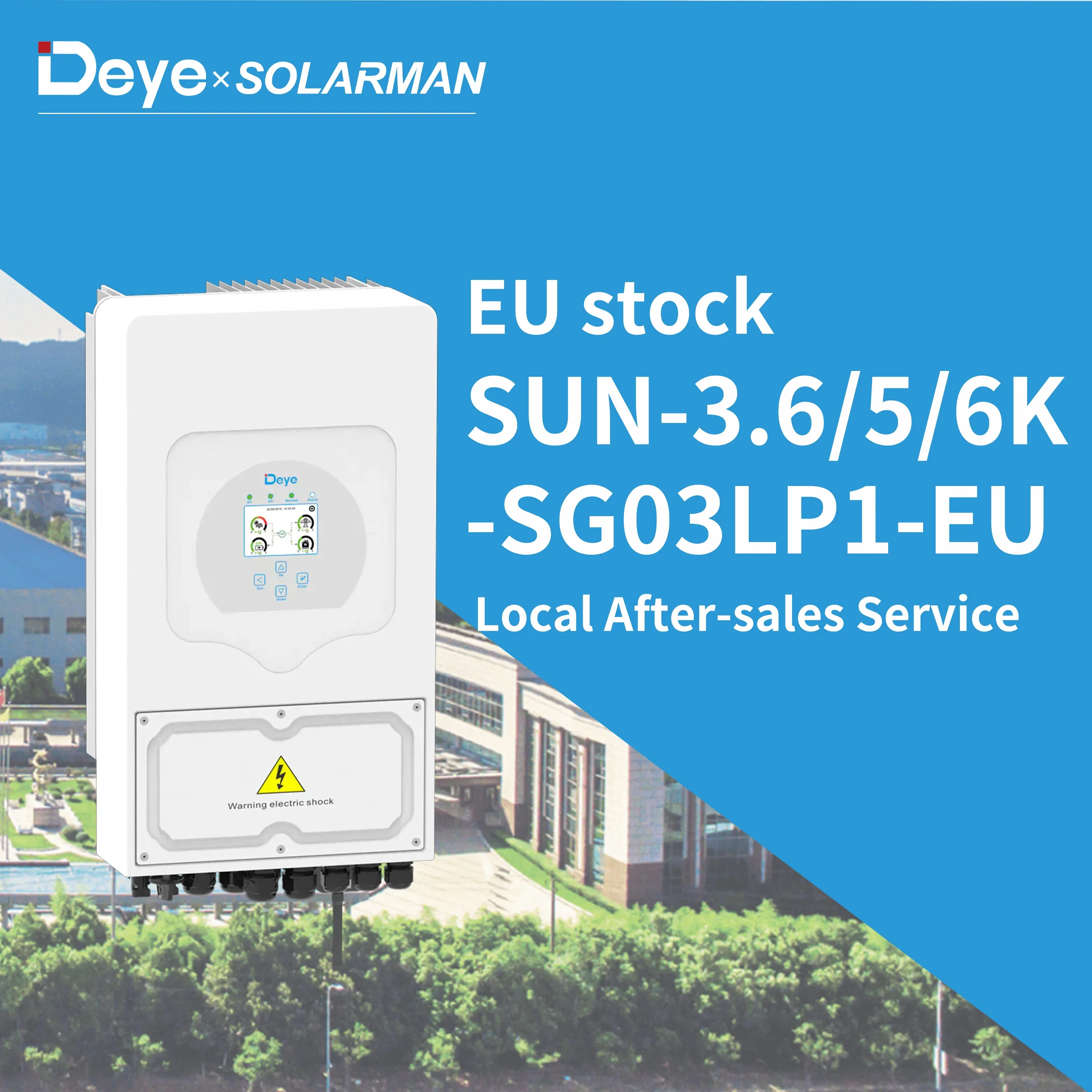 

SUN-3.6/5/6K-SG03LP1- 48V LV Battery Single Phase SUN-5K-SG03LP1- Hybrid Solar Inverter 3.6KW 5KW 6KW Stock