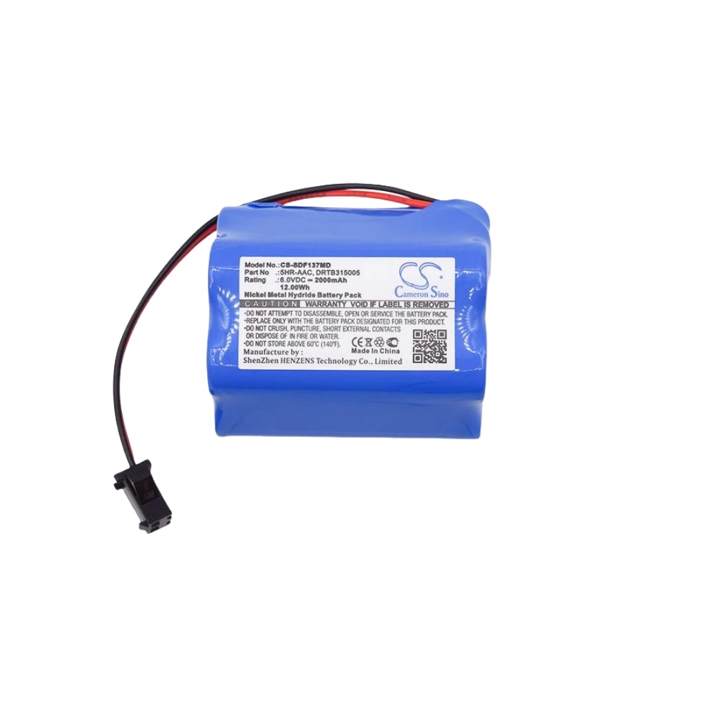 

Ni-MH Medical Battery for Sanyo,6v,2000mAh,MDF-137 MDF-U333 VIP Plus,5HR-AAC DRTB315005 6242099284