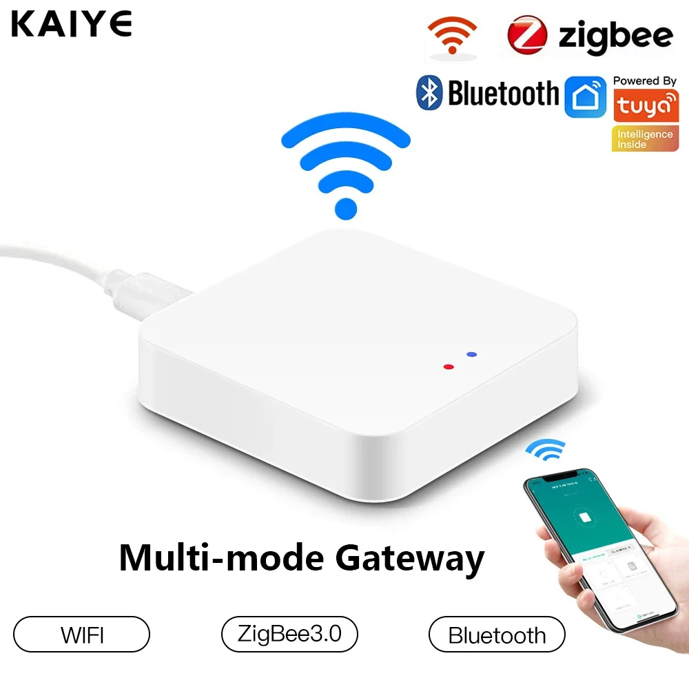 Tuya Multi-modus Gateway WiFi Zigbee + Bluetooth Multi-protokoll Hub Arbeit Mit Tuya Smart Lebensdauer Stimme Control über Alexa Google Hause