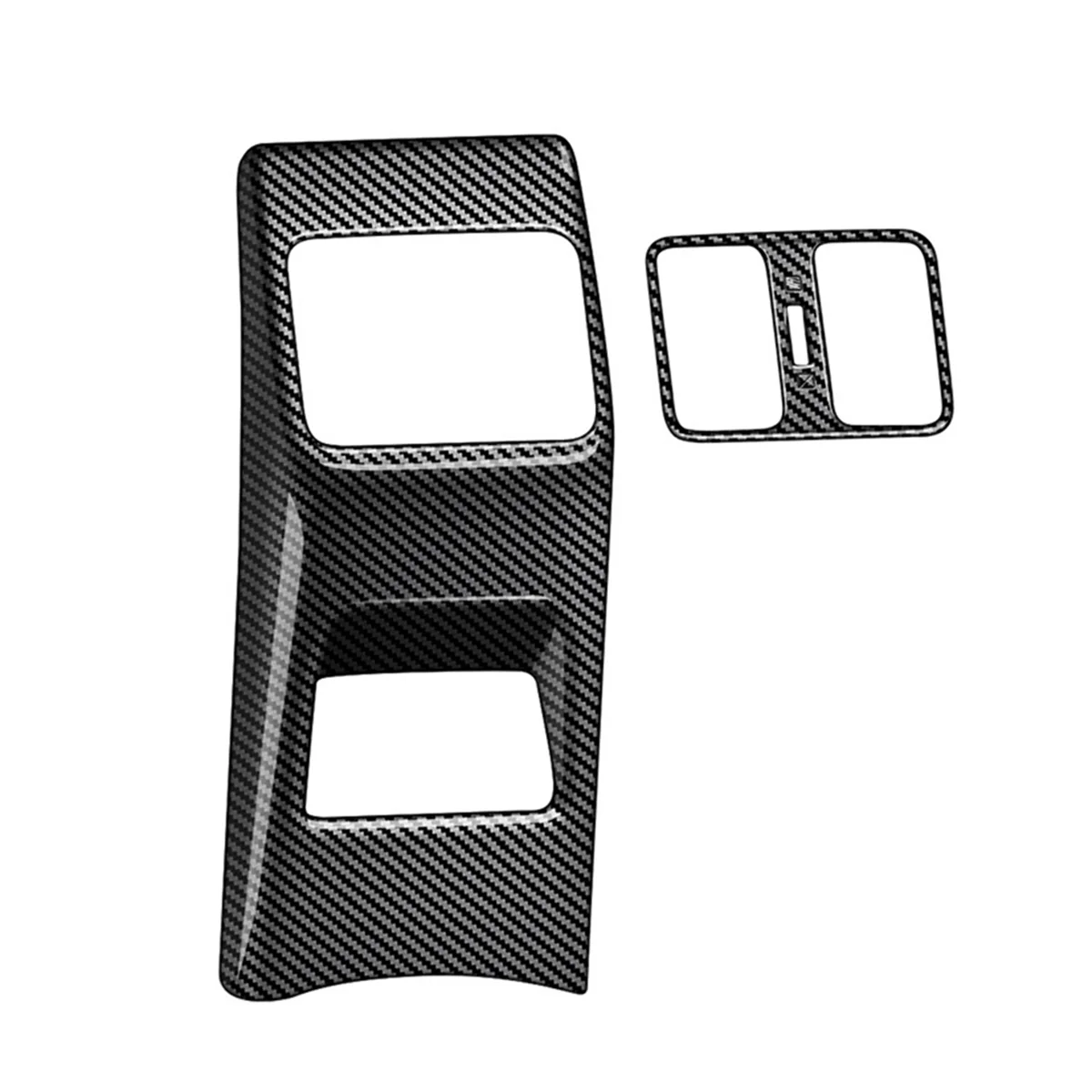 Car Rear Air Conditioner Vent Outlet Frame Anti-Kick Panel Cover Trim for Honda WRV 2024 Japanese Version,A