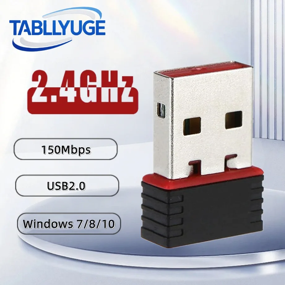 

Mini USB WiFi Wireless Adapter 150Mbps Wireless Network Card USB WiFi Dongle Adapter, Single Band 2.4GHz for PC Laptop Windows
