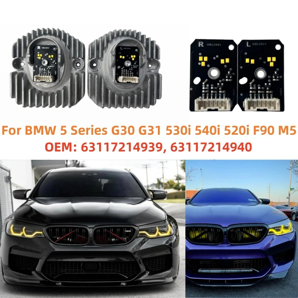 

For BMW 5 Series G30 G31 M5 F90 530i 540i 520i 2017-2020 Headligt LED DRL Modules daytime running light source board 63117214939