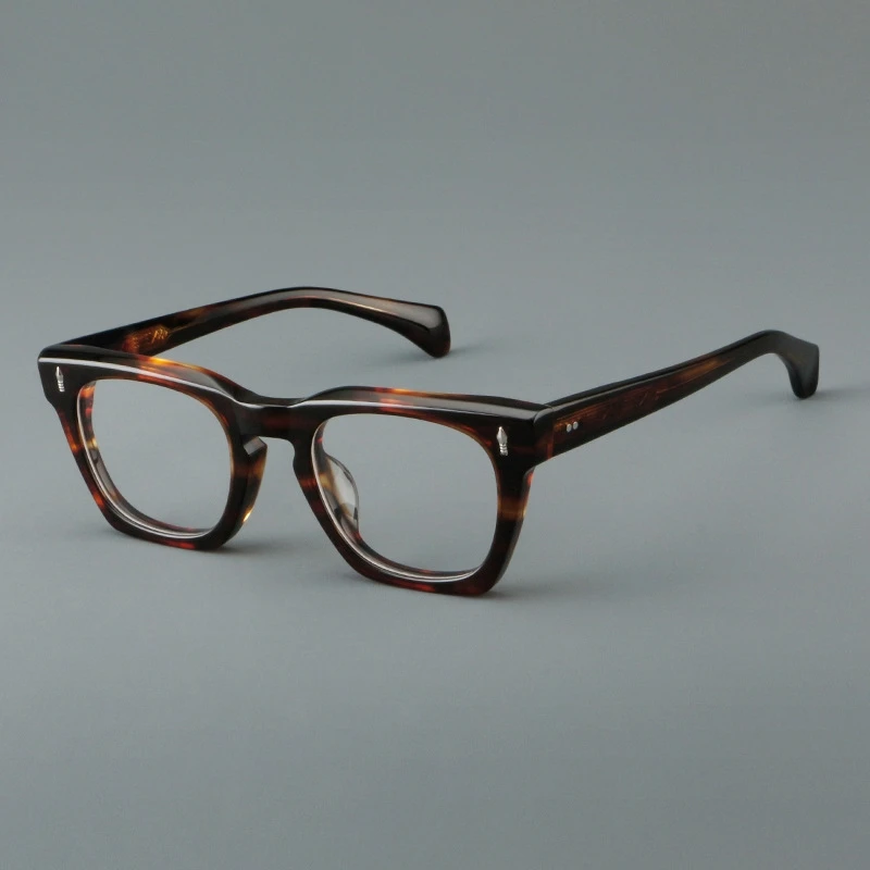 New personality tortoise shell color glasses frame retro 98765 acetate fiber glasses frame for men.