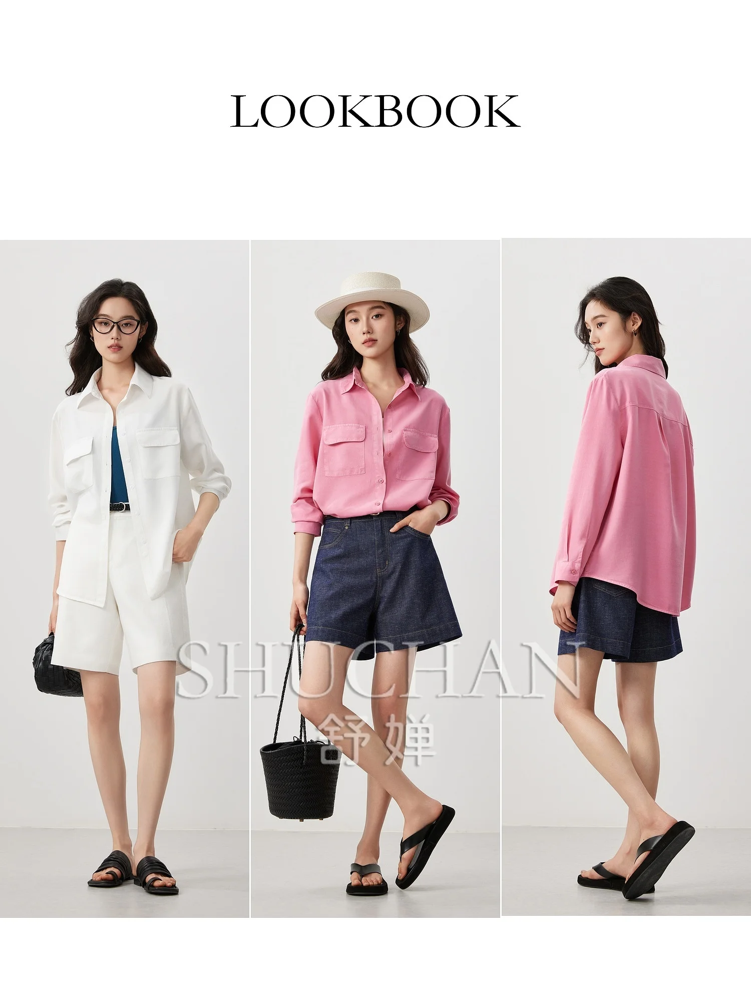 Commuting Lightweight 1OO% Natural Lyocell, Versatile + Simple Silhouette Medium and Long Shirt Women