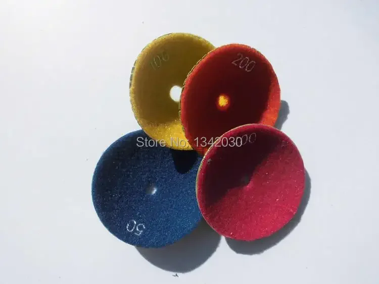 Arc-shaped Diamond Polishing Pads Disc Sander Pad 4 Inch Wet Polishing Pad Granite Stone Marble Tile Concrete Polishing