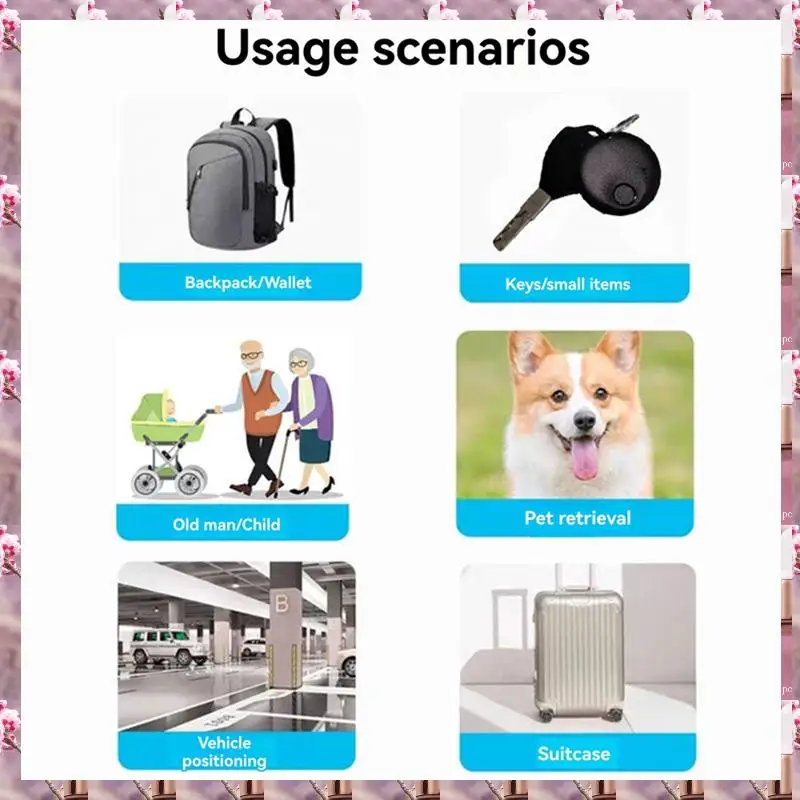 2025 Bluetooth GPS Tracker N Tag Anti-Lost Locator With Global Positioning For Find My APP For Key Luggage Backpack,Bluetooth GP