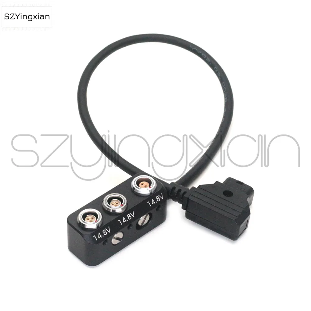 DTAP Port/RS 3-Pin/0B 2-Pin to 2X RS 3Pin and 0B 2-Pin Female Camera Power Splitter Cable Adapter with 1/4