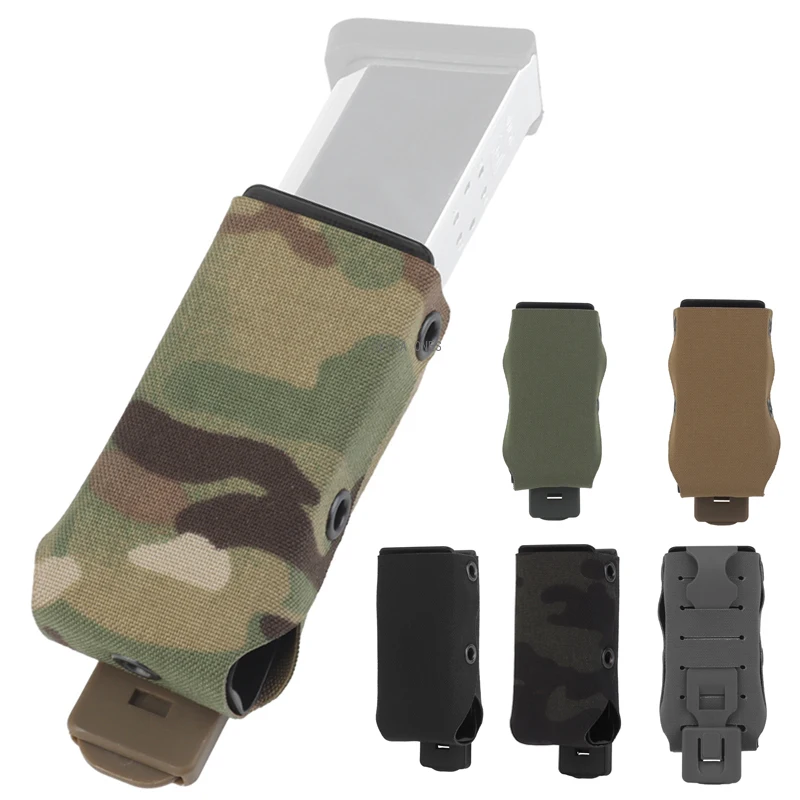 

9 мм 40 подсумок для одного журнала для пистолета, тактический подсумок для магазинов MOLLE с быстросъемной вставкой, подсумок для охотничьего журнала для стрельбы