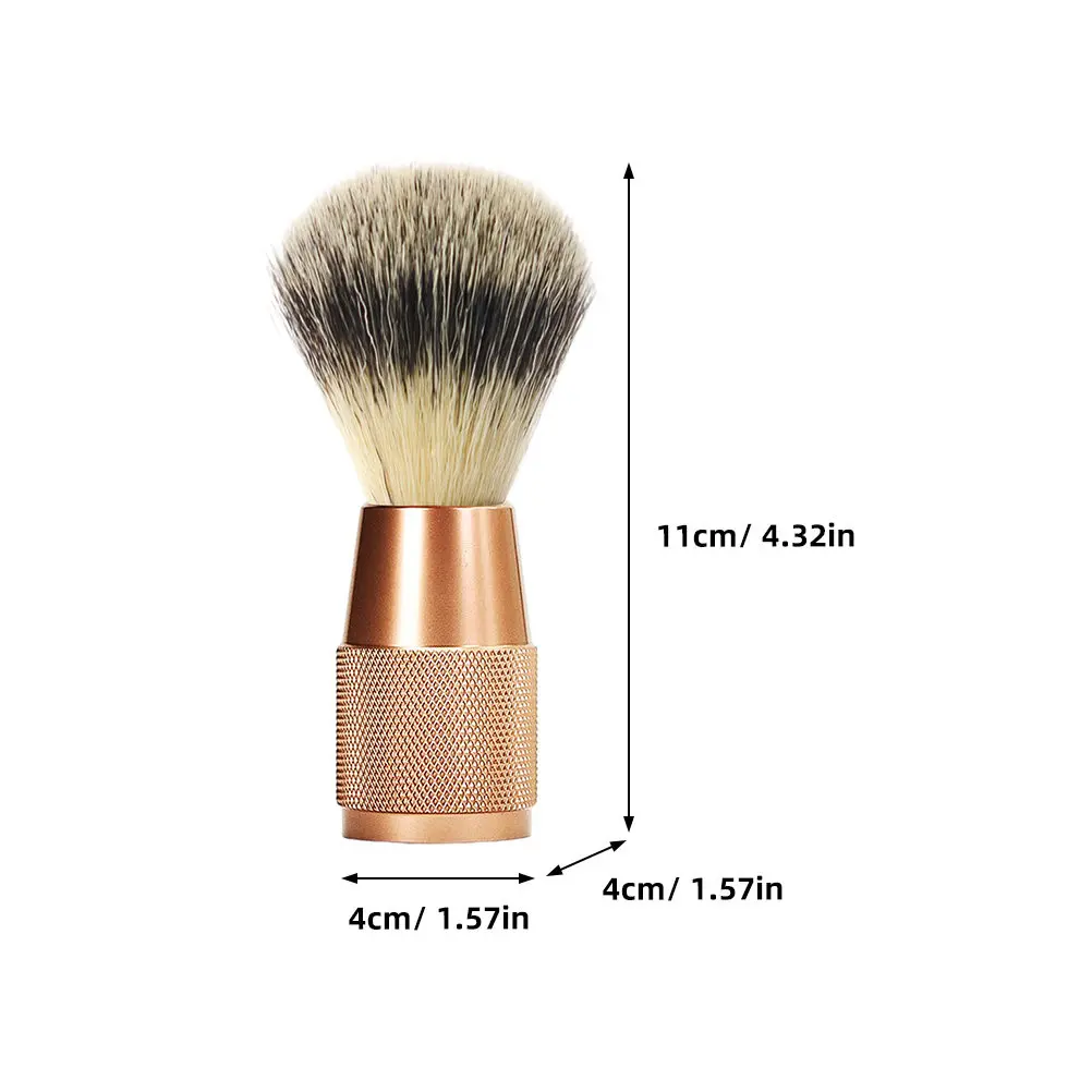 Portable Men Shaving Beard Brush Soft Bristles Mustache Grooming Tool Small Lightweight Travel Use Beard Brush