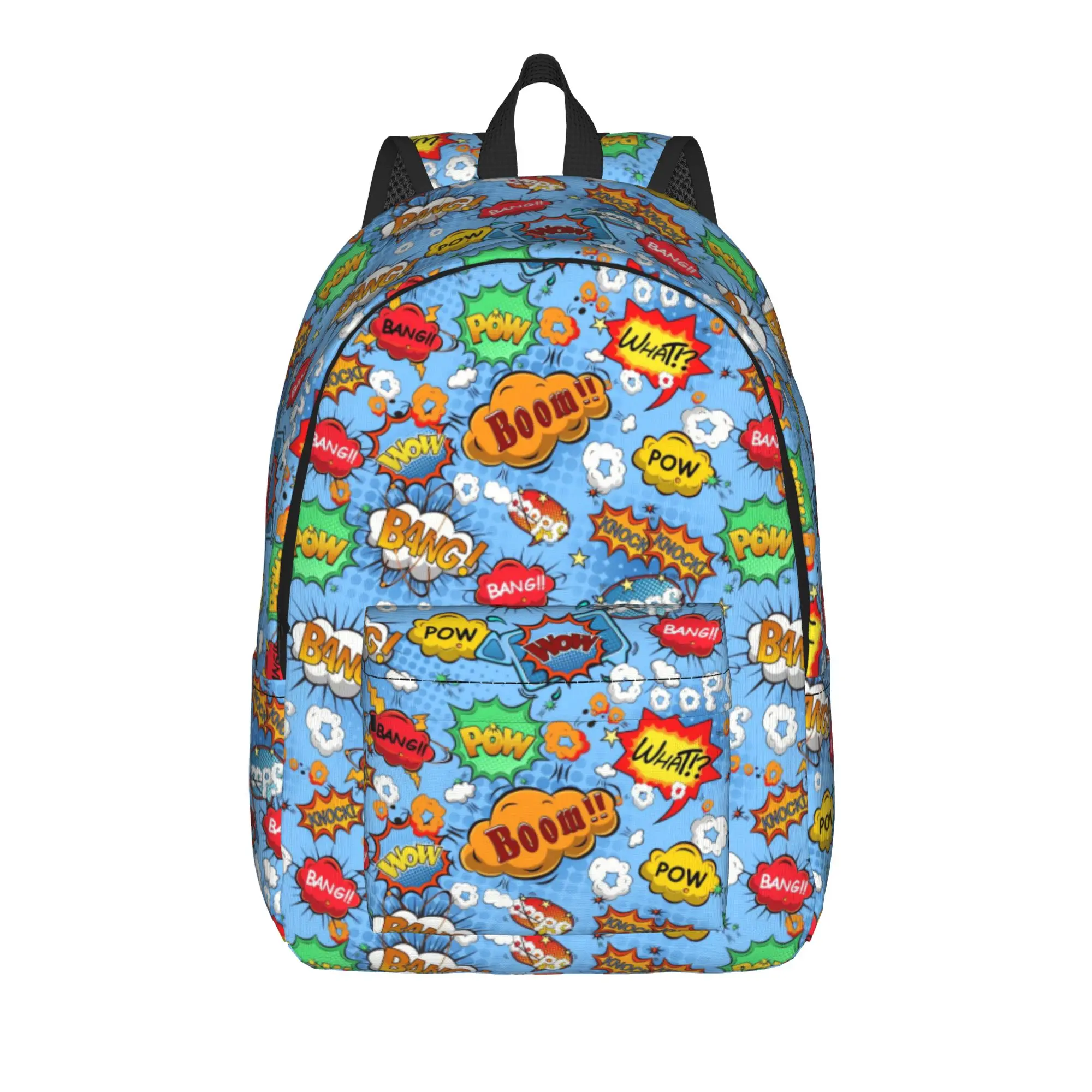 Comic Speech Bubbles   ()(6) Backpack  University Backpacks Youth Custom Big High School Bags Cool Rucksack