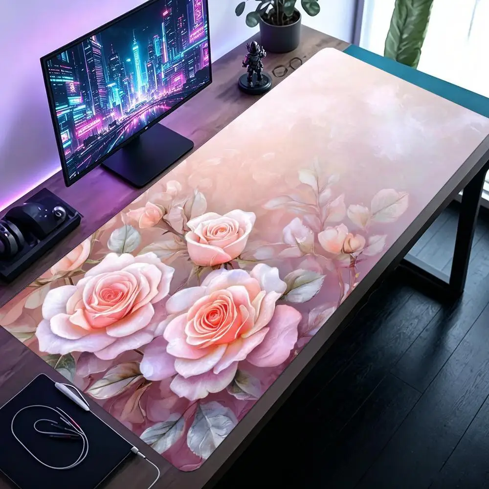Dark Library Black Dragon Gaming Mouse Pad Desk Mat Large Size Thick Rubber Smooth Glide Non Slip Base For Fantasy Gaming Desk