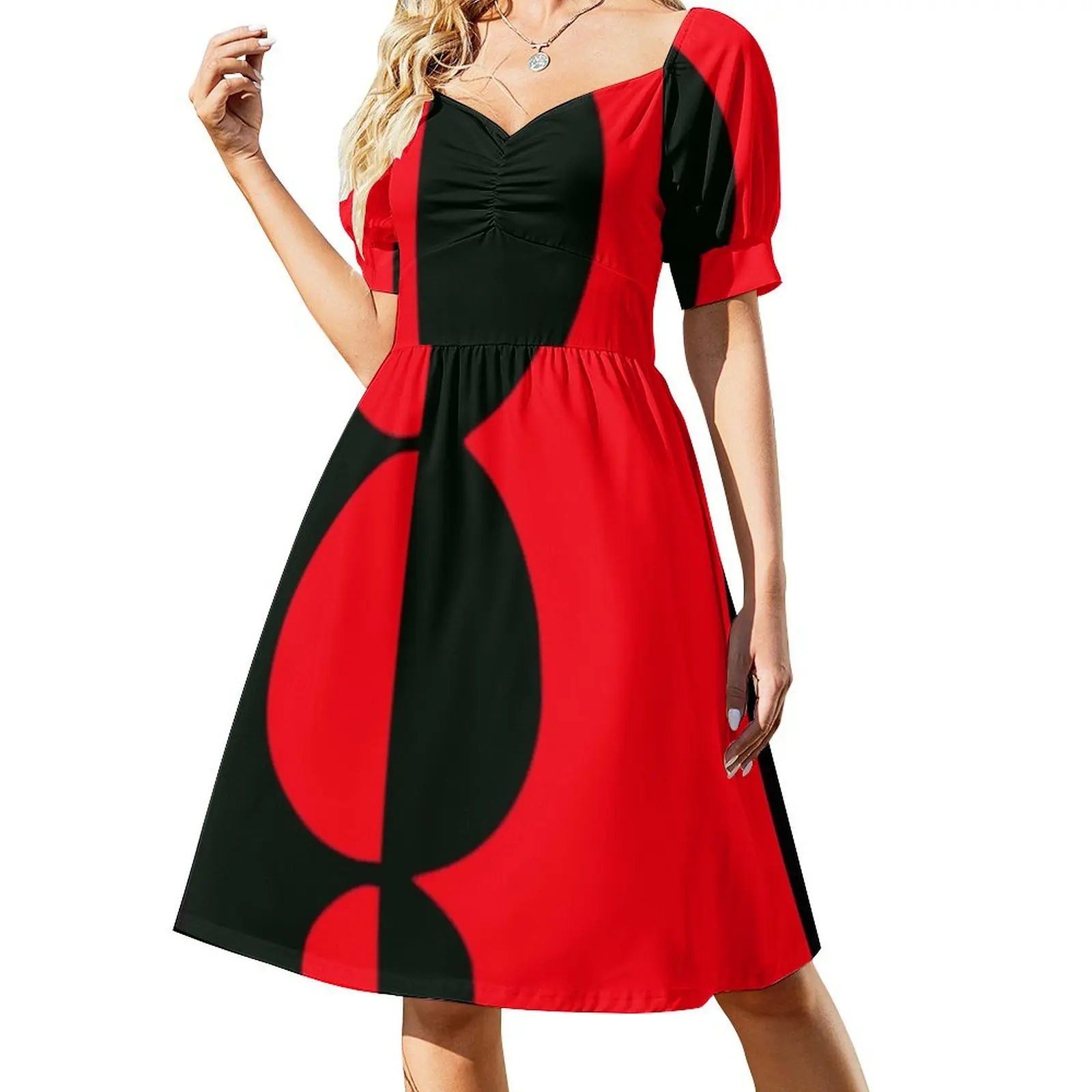 

circles Short-Sleeved Dress Prom gown dress korean style
