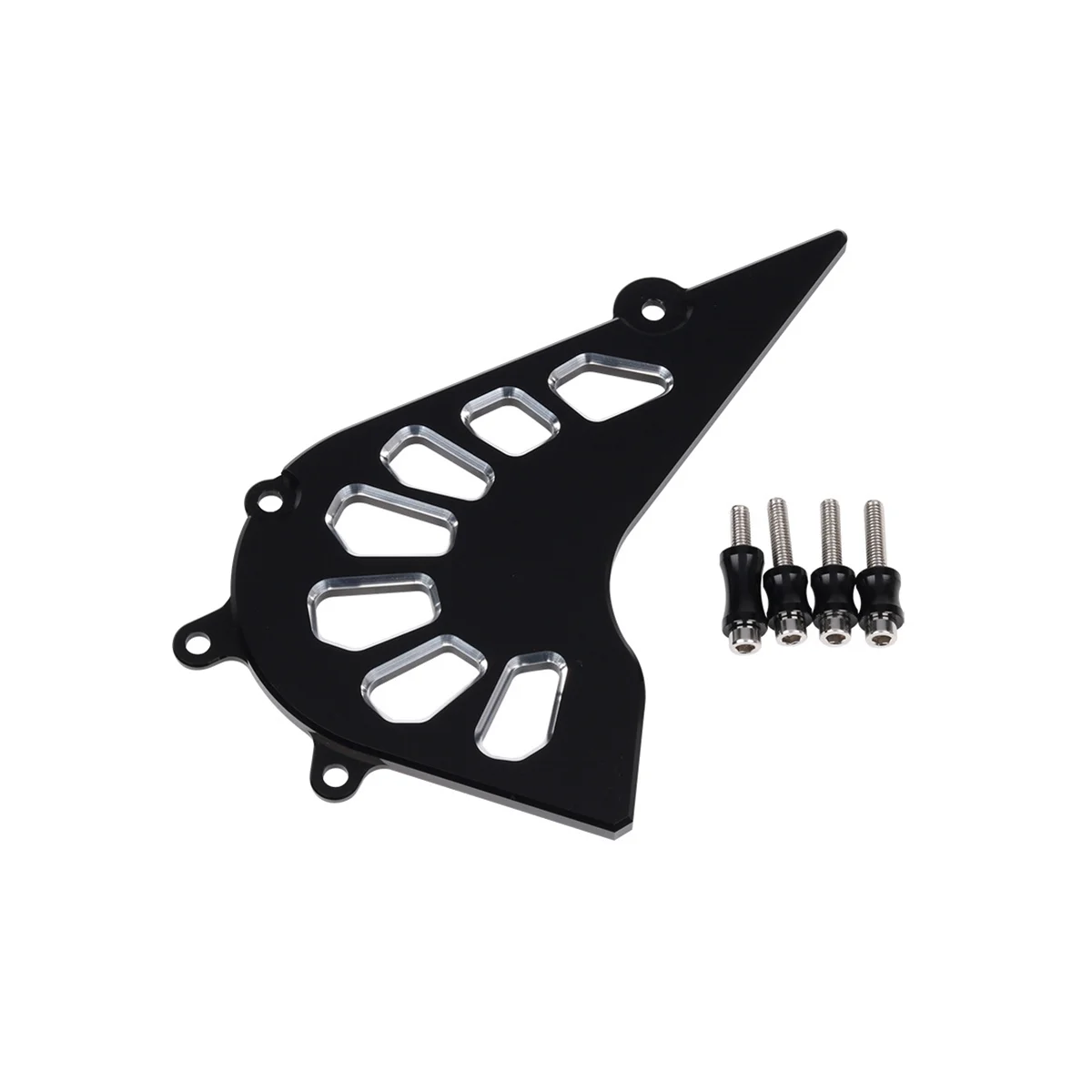 Motorcycle Front Sprocket Chain Cover Engine Protect Guard for Husqvarna Svartpilen 401 250 2018 - 2021 (Black)