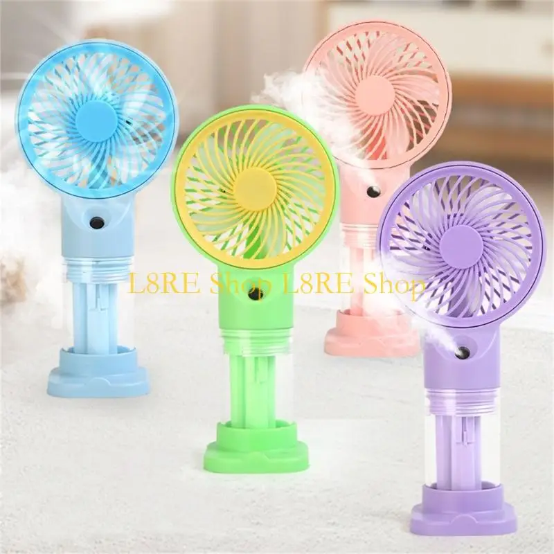 L8RE محمولة التبريد مروحة قابلة للتعديل سرعات USB القابلة لإعادة الشحن للمنزل والمكتب