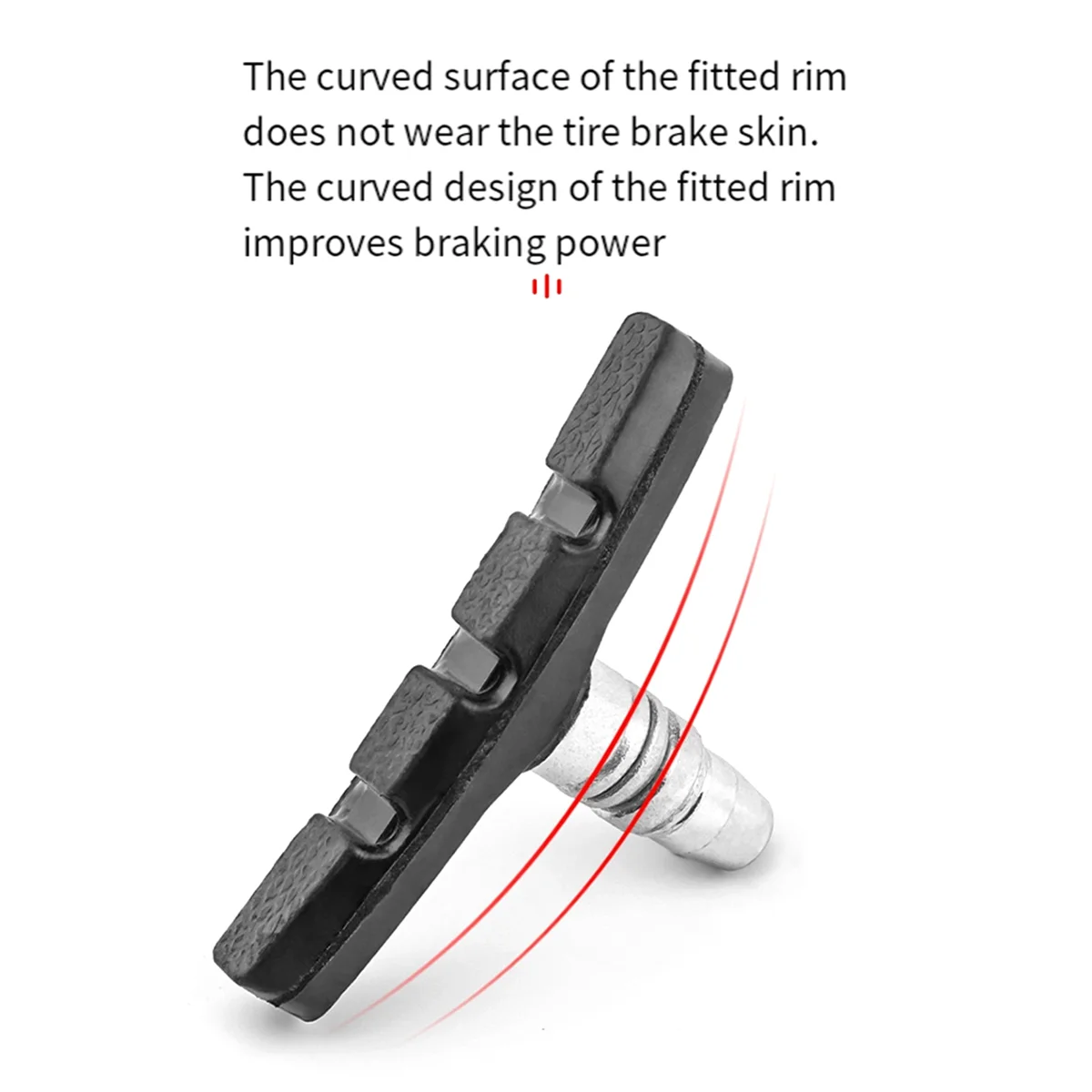 4Pair Bike Brake Pads Bicycle V Brake Pads for 451/20 Inch /18 Inch /16 Inch /14 Inch /24 Inch /26 Inch and 700C Bikes