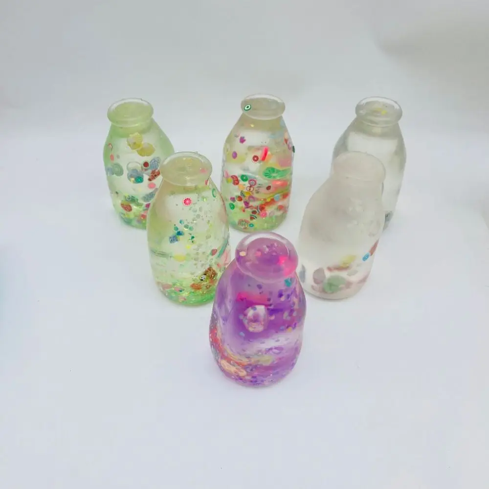 Creative Drifting Bottle Squishy Sequins Super Soft Slow Rebound Fidget Comfortable Anxiety Relief Water Bottle Squeeze