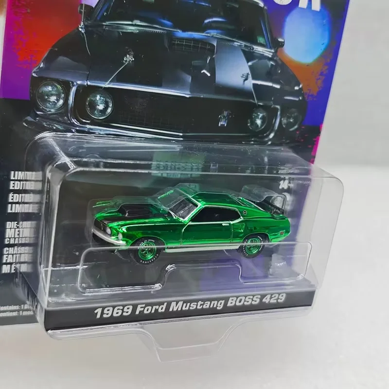 

Greenlight масштаб 1:64 1969 Mustang B0SS 429 гальванический зеленый сплав имитация модели автомобиля статическая коллекция сувенирный подарок