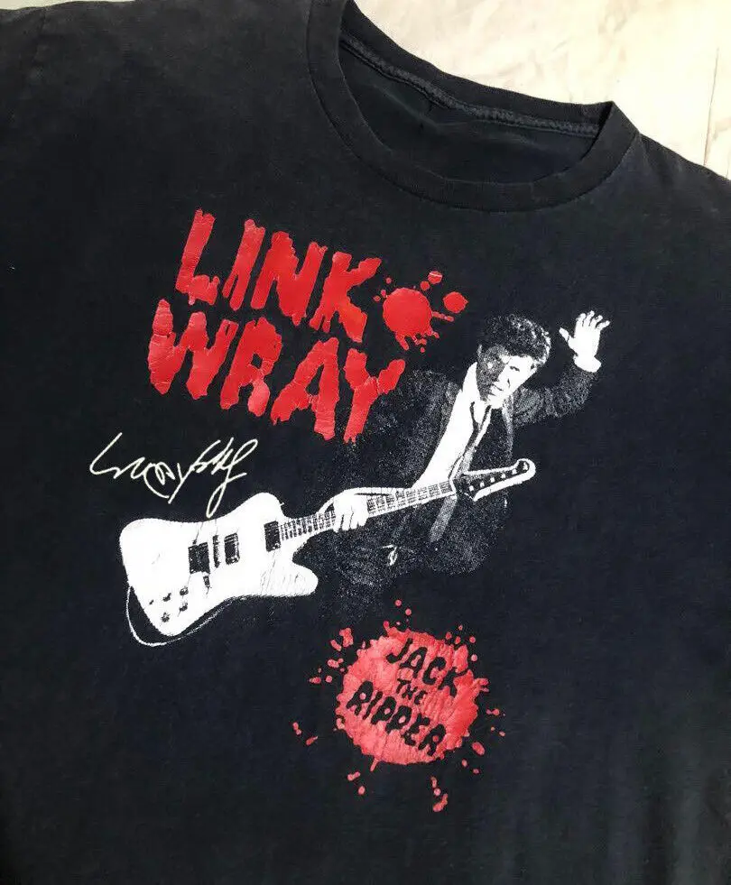 

VTG Link Wray Jack the Rip per Shirt Short Sleeve Black Unisex S-5XL RE343