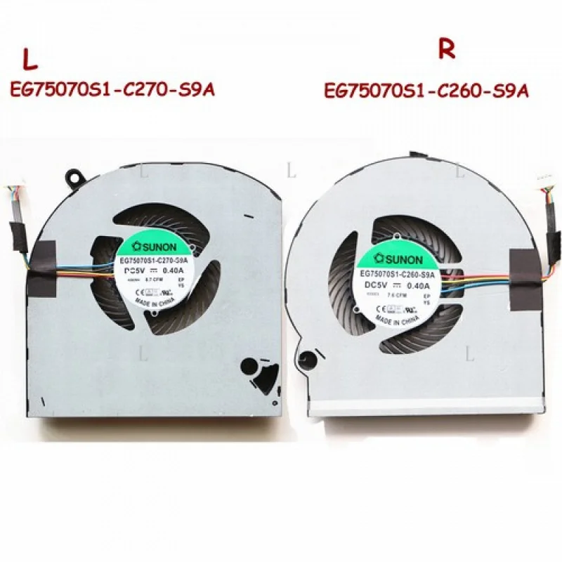 L   For Dell Alienware 15 R3 R4 CPU GPU Fan EG75070S1-C260-S9A  EG75070S1-C270-S9A