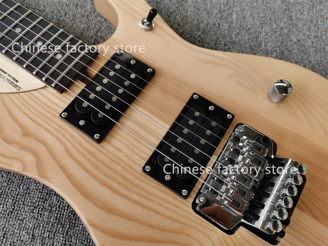 Naturl Electric Guitar N4 Guitar Tremolo Bridge ASH Wood Body Rosewood Fingerboard Mother Shell Inlay