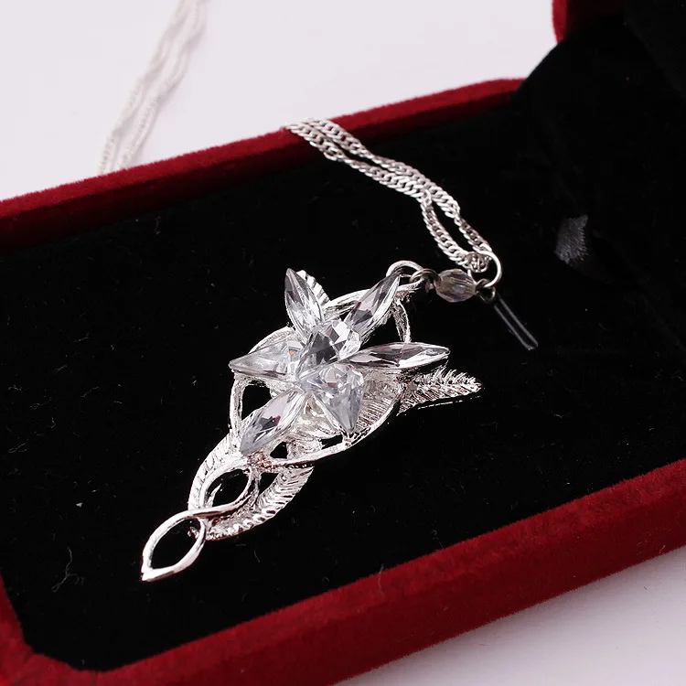 Fashion The Lord Necklace of Arwen Evenstar Pendent Necklace Jewelry Crystal Twilight Star Pendent Torque Gift for Women image 2