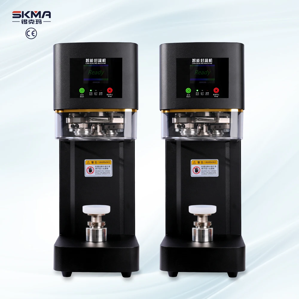 

CE Certification Portable High Efficiency Automatic Beverage Soda Milkshake Pop Can Sealing Machine With Paper Packaging