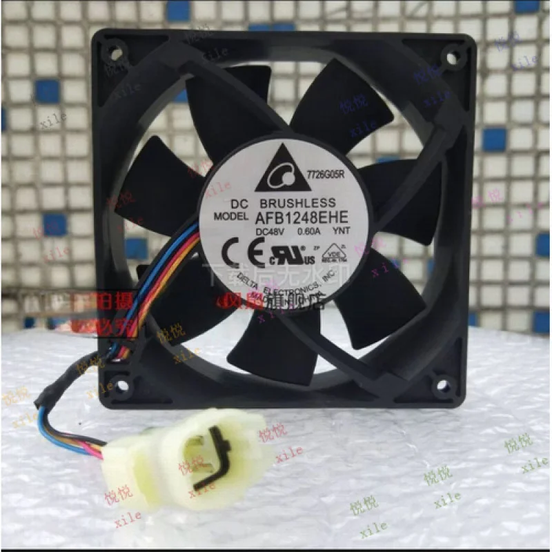 

L L FOR Delta AFB1248EHE-YNT DC48V 0.60A 12cm 4-wire cooling fan