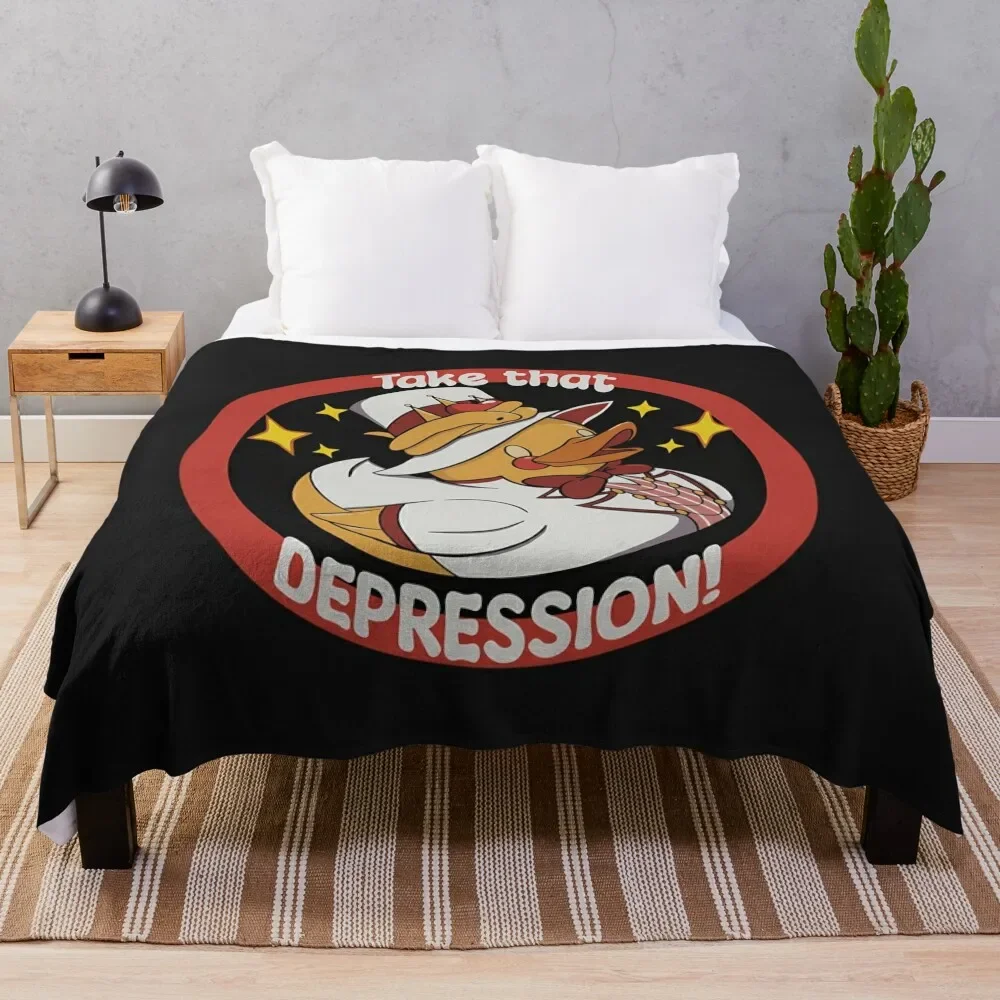 Hazbin Hotel Take That Depression Throw Blanket Loose heavy to sleep Weighted Sleeping Bag Blankets
