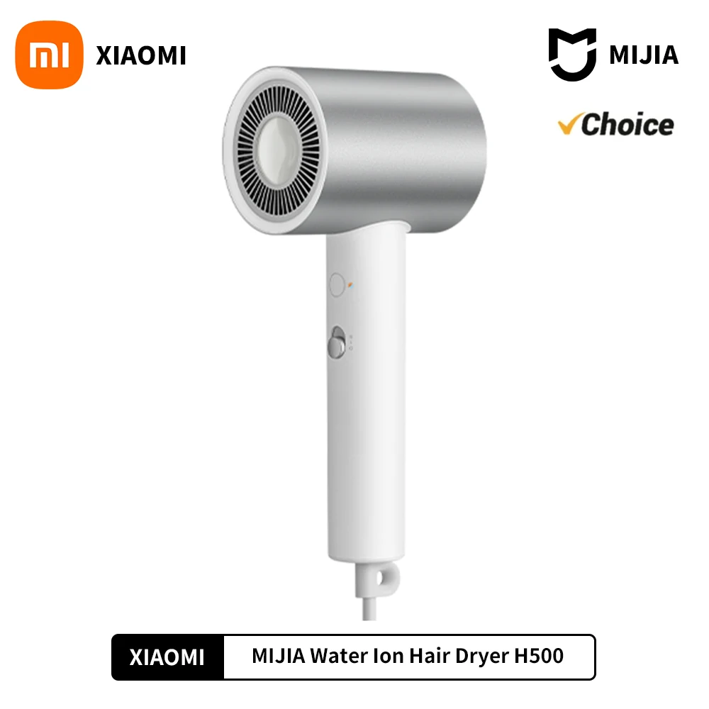 XIAOMI MIJIA H500 Water Ion Hair Dryer Professional Blow Hair Dryer Negative Ionic Blower Electric Dryer Diffuser Quick Dry Hair