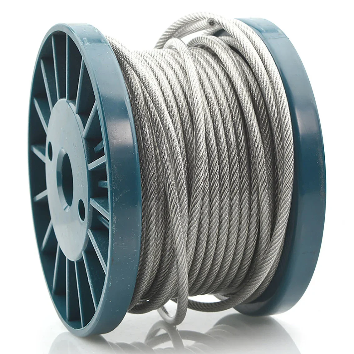 1M 6/8/10/12mm 7*9 Structure 304 Stainless Steel Cable Rope Garden Wire Cable Balcony Railing Farm Fence Tent Roll PVC Coated
