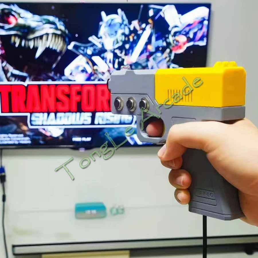 

1 шт. DIY G4IR / OpenFire USB проводной световой пистолет-контроллер для ПК-игр в жанре шутеров, корпус из 3D-печати, имитация отдачи, датчик + адаптер питания