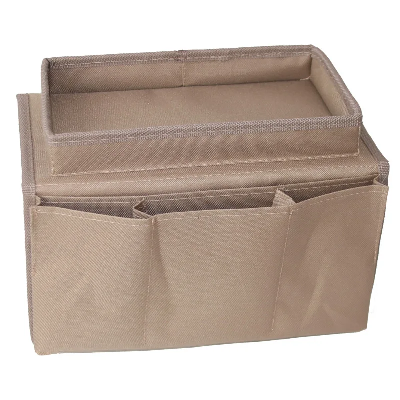 Sofa Storage Bag Living Room Sofa Armrest Organizer for TV Remote Control Cellphone Hanging Coffee Cup Tissue Storage Tray