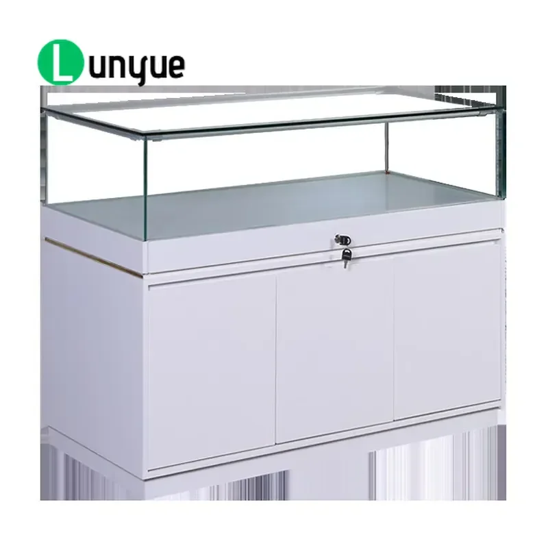 Custom Glass Display Cabinet Jewelry Counter Sample Exhibition Showcase Museum Cultural Relics Showcase For Home Store