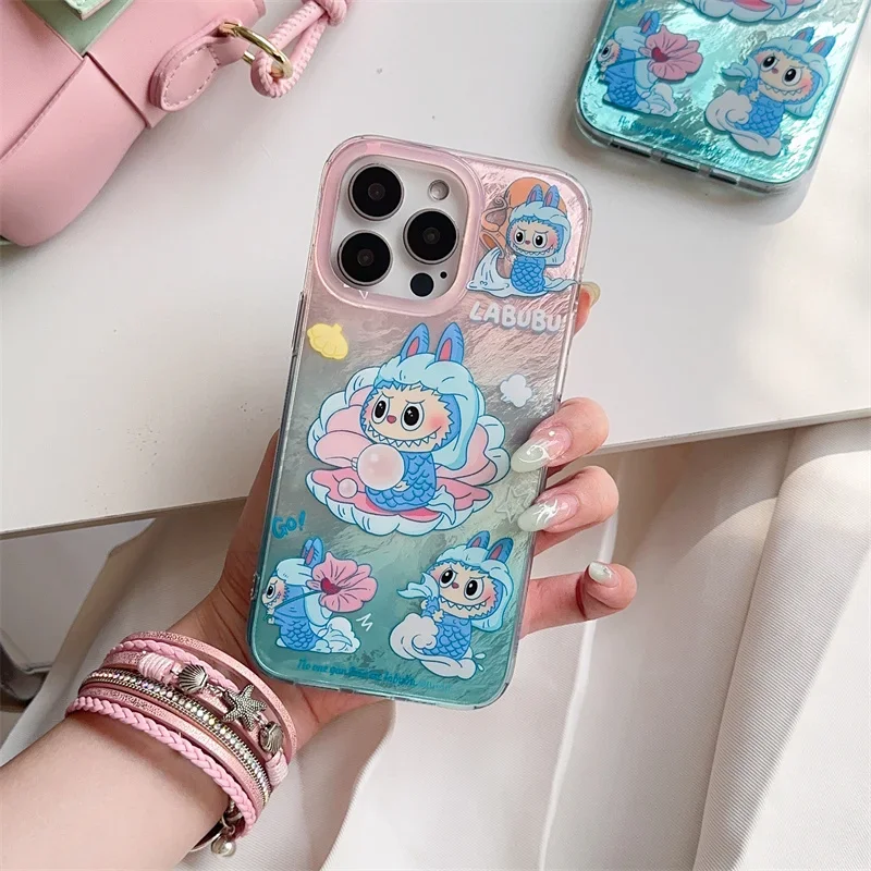 Luxury Shiny shell Cartoons pattern Phone Case for Apple iPhone 15 14 ProMax 13 12 Pro Max Cover Women Girls Kawaii Soft Cases image 4
