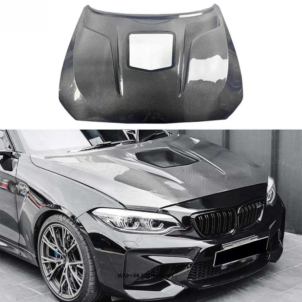 

F22 IMP Style Carbon Fiber Front Bonnet Hood for 2 Series M2 M2C F87 F22 Engine Hood Bodykit
