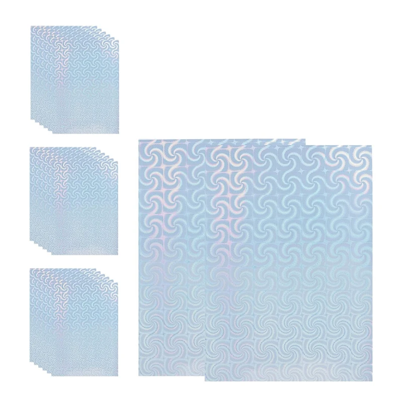 20Sheets Holographic Sticker Paper Holographic Printable Stickers Vinyl Stickers For Silhouette Reliefs, Decals A